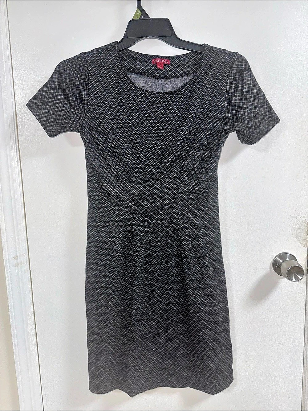 Merona Geometric Mini Dress in Black & White Size Small Like New